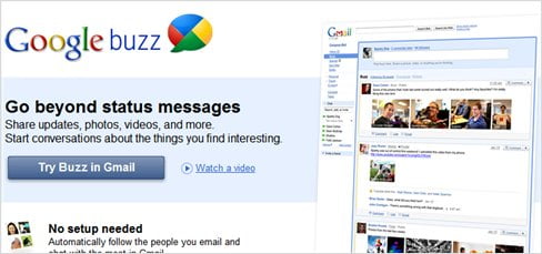 Google introduces a new service: Google Buzz