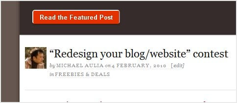 Redesign your blog contest