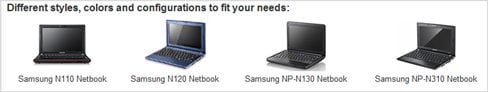 Samsung Netbooks sale