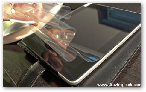 GlareGuard - Applying iPad Screen Protector