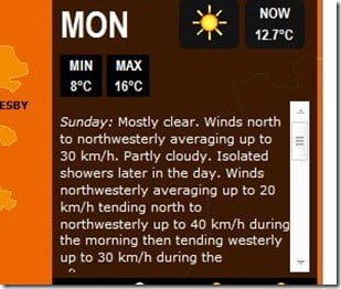 Check melbourne weather at theage