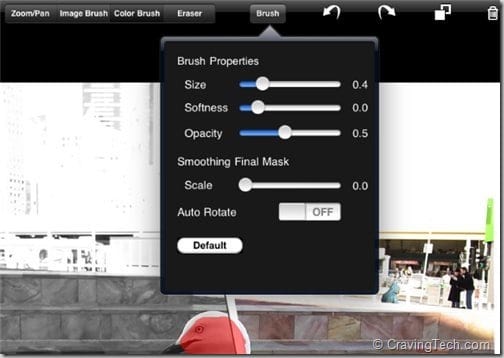 Outcolor for iPad review- brush properties