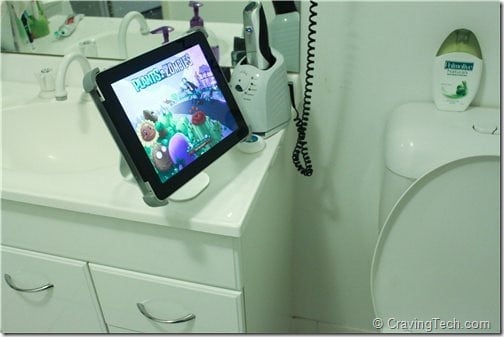 Titan iPad Stand Review - Bathroom