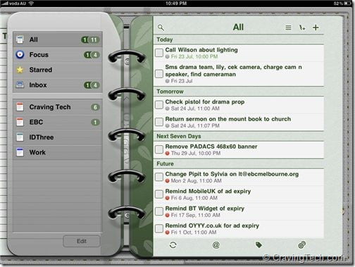 Todo for iPad Review - theme 2