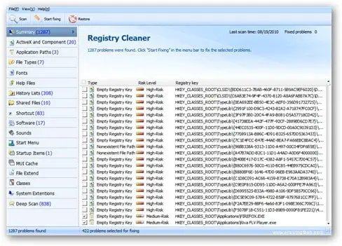 IObit Toolbox Registry Cleaner