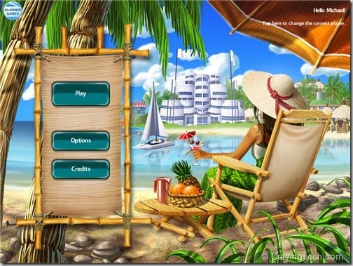 Vacation Mogul HD Review - main menu