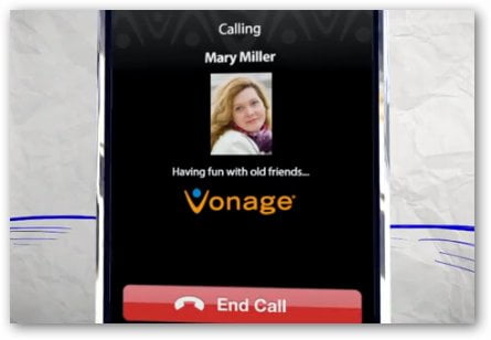 Vonage app call for free