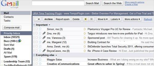 Gmail Priority Inbox