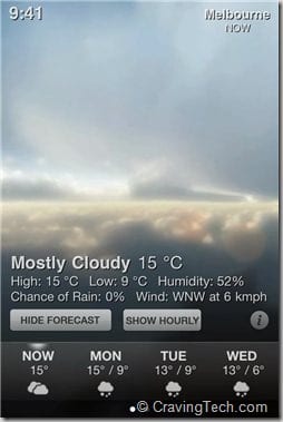 Weather HD Review- cloudy