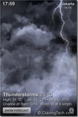 Weather HD Review- thunderstorm