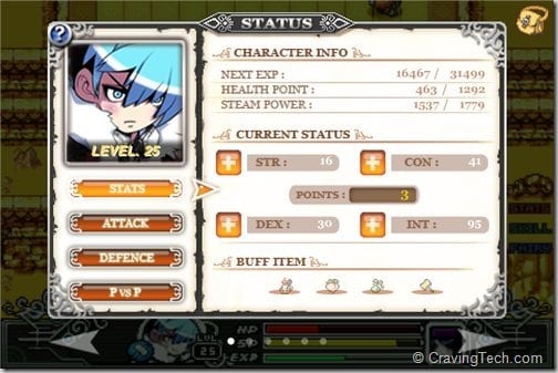 ZENONIA 2 Review - Stats