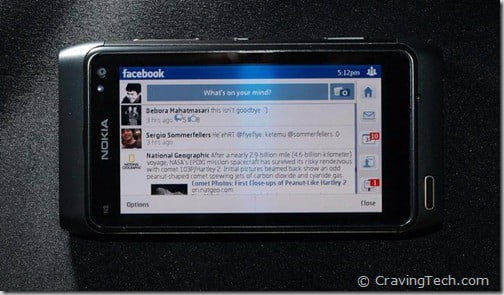 Nokia N8 facebook