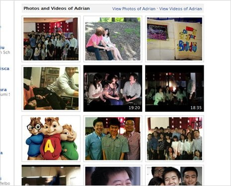 Facebook auto scroll photos