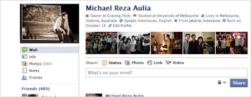 Facebook profile