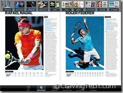 Australian Open 2011 iPad app - player profiles