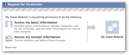 Facebook get address and phone numbers