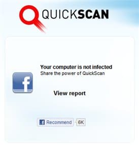 free online antivirus scanner result