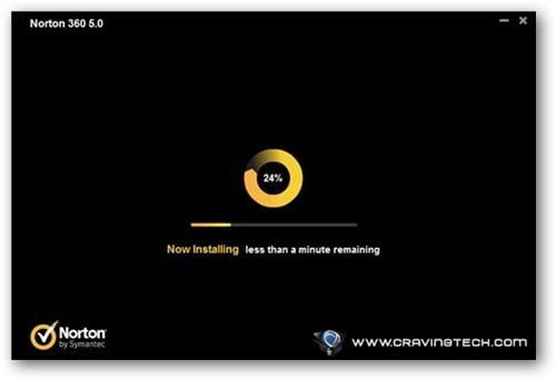 Norton 360 v5 Review - installation