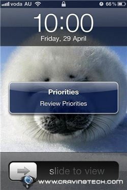 Priorities Review - push notification