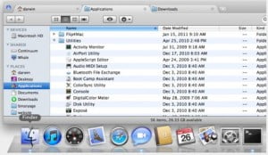Finder with tabs in Mac OS