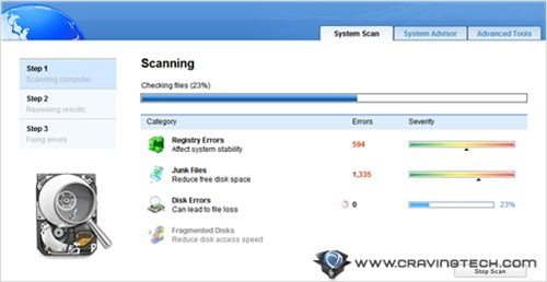 auslogics boostspeed scanning