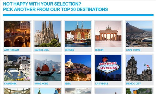 suggested holiday destinations
