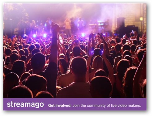 Streamago covering live concert