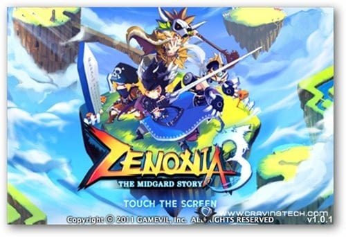 ZENONIA 3 Review - intro screen