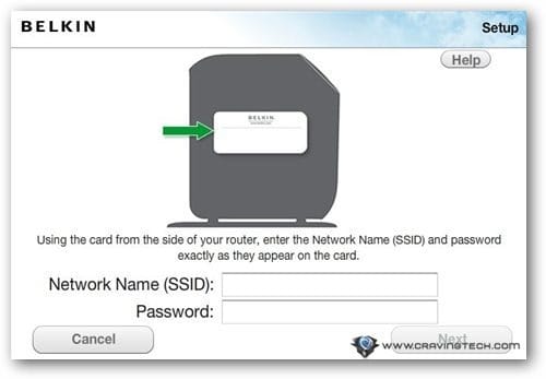 Network name setup