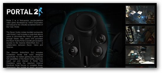 Razer Review - Portal 2 support