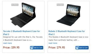 PADACS Rubata 2 vs Toccata 2 Bluetooth Keyboard Case for iPad 2