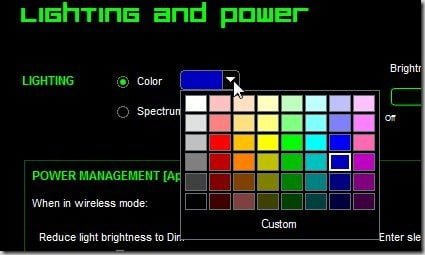 Lighting profile