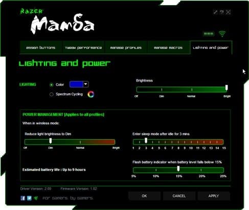 Razer Mamba driver