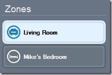 SONOS different zones