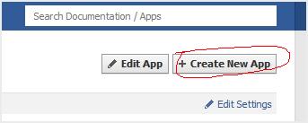 Facebook Timeline - Create new app