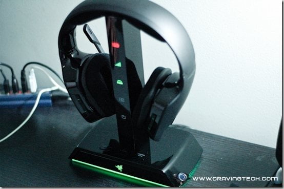 Razer Chimaera 5.1 Review - on stand