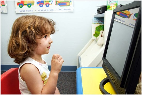 Kid with computer