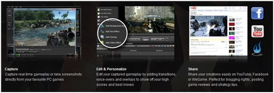 Take in-game videos and screenshots