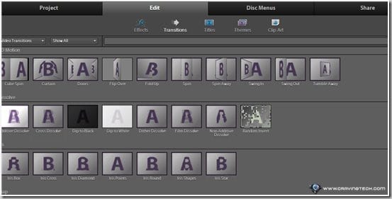 Adobe Premiere Elements 10 Review - effects