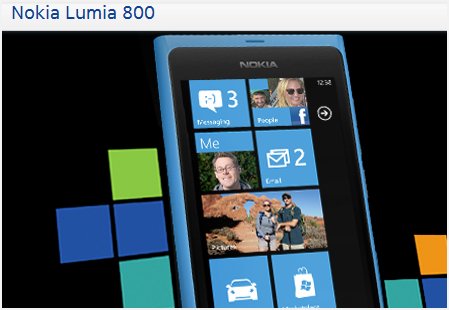 Nokia Lumia 800 in Australia