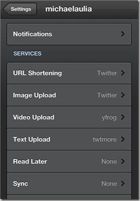 Tweetbot services