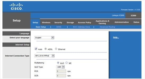 CISCO setting