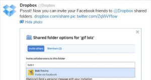 Dropbox Facebook friends