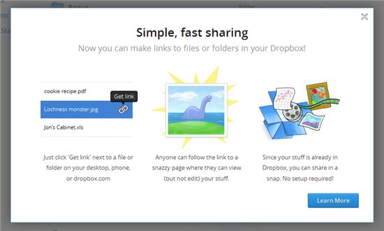 Dropbox share link