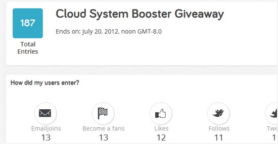 Cloud System Booster winners