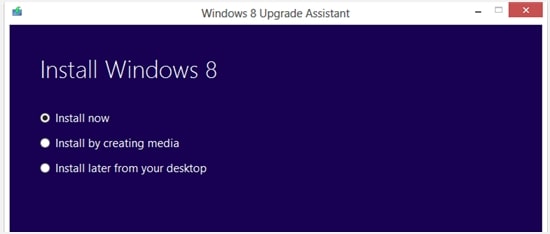 Windows 8 upgrade