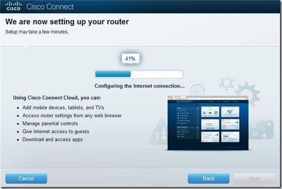 Setup - configuring internet connection