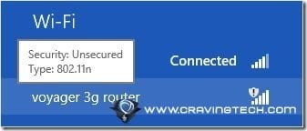 Voyager 3G Router Wireless network