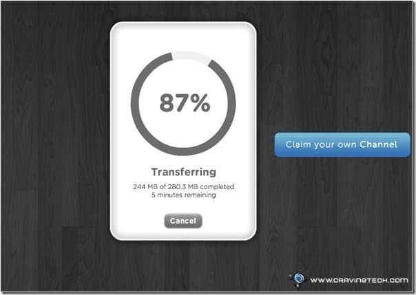 WeTransfer transferring