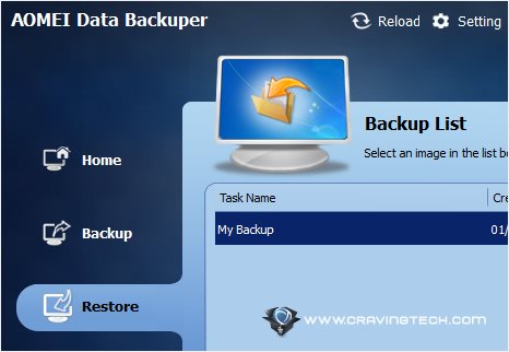 Restore backup2